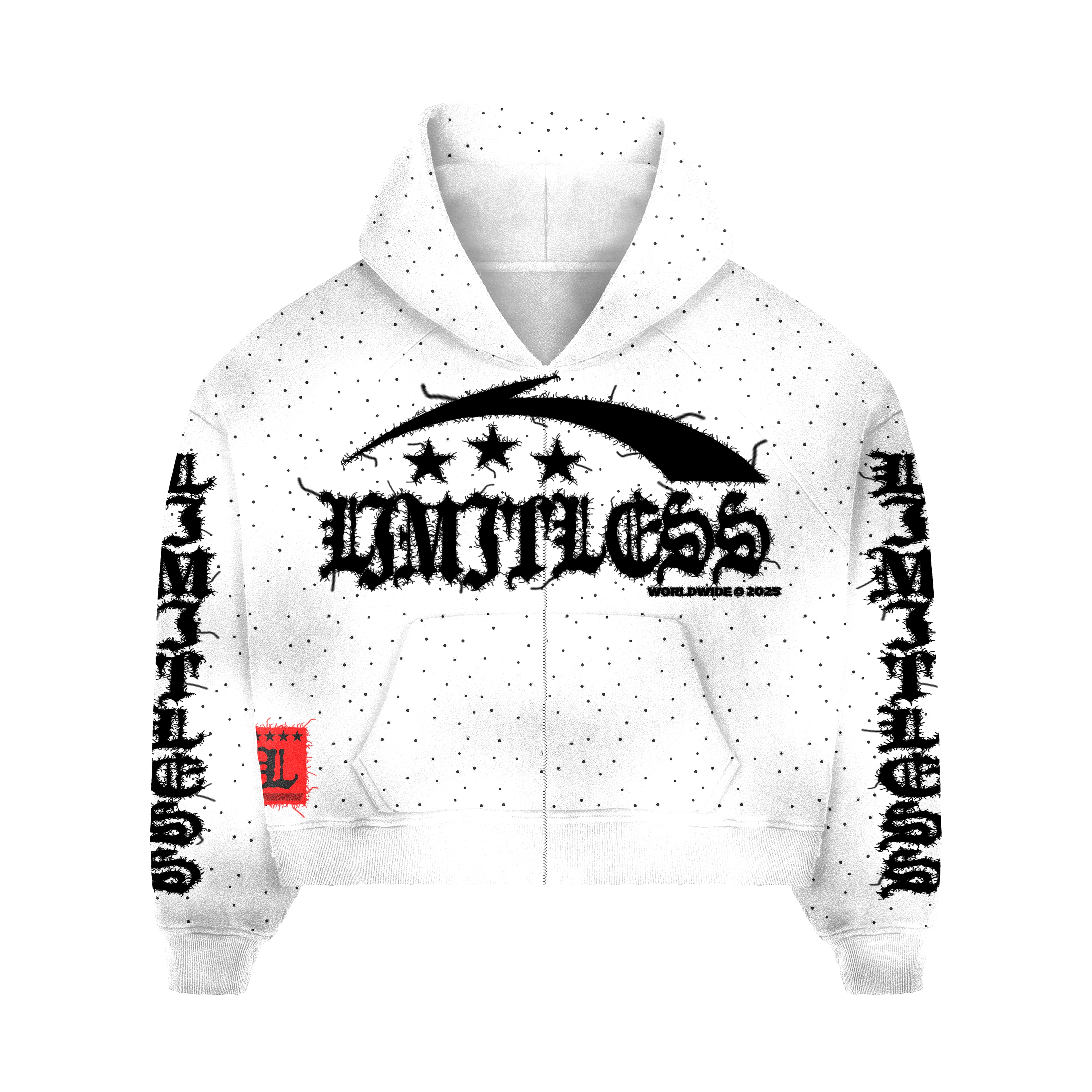 White Long Sleeve Hoodie